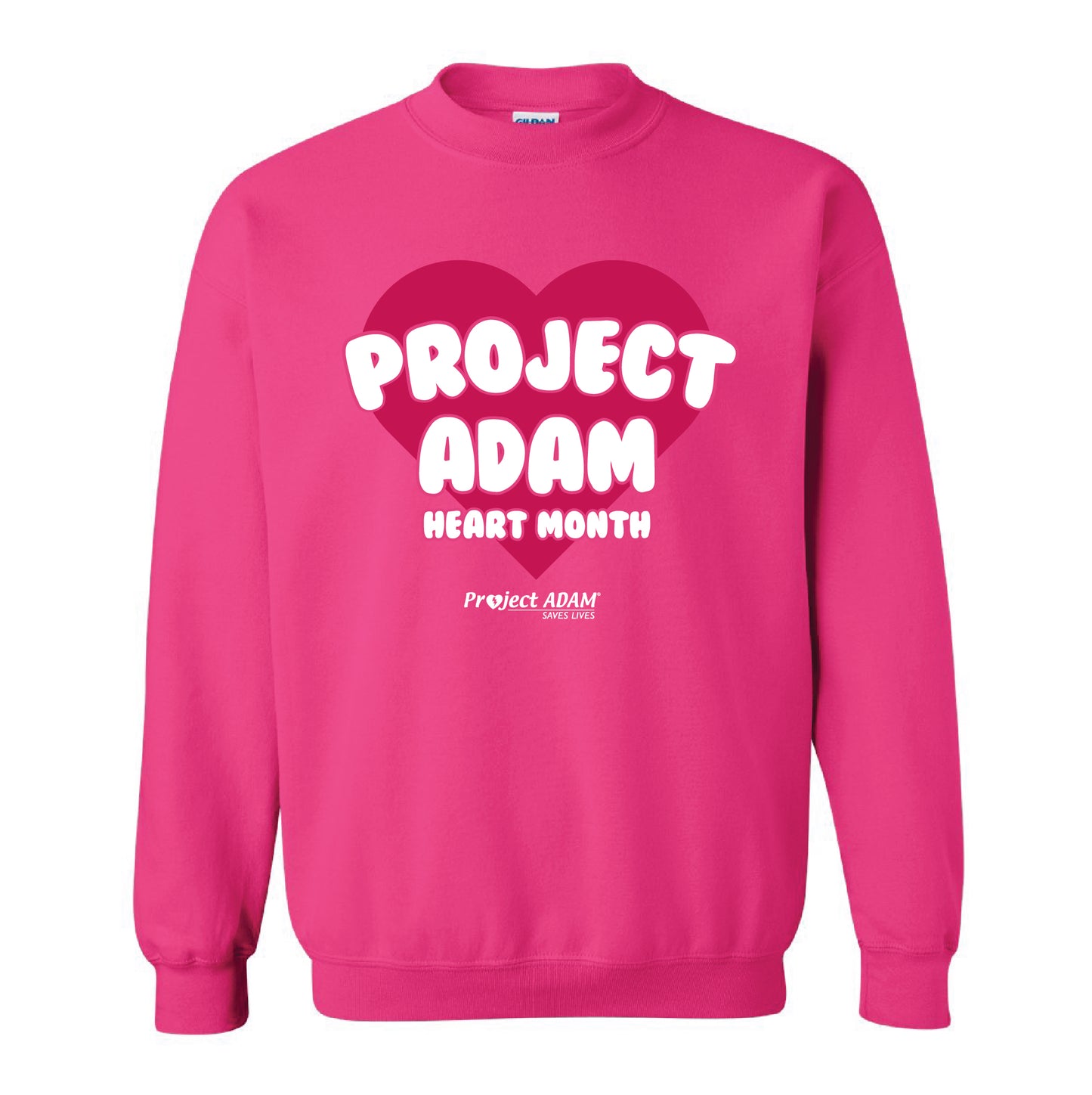 NEW! Project Adam February Heart Month Crew Sweatshirt