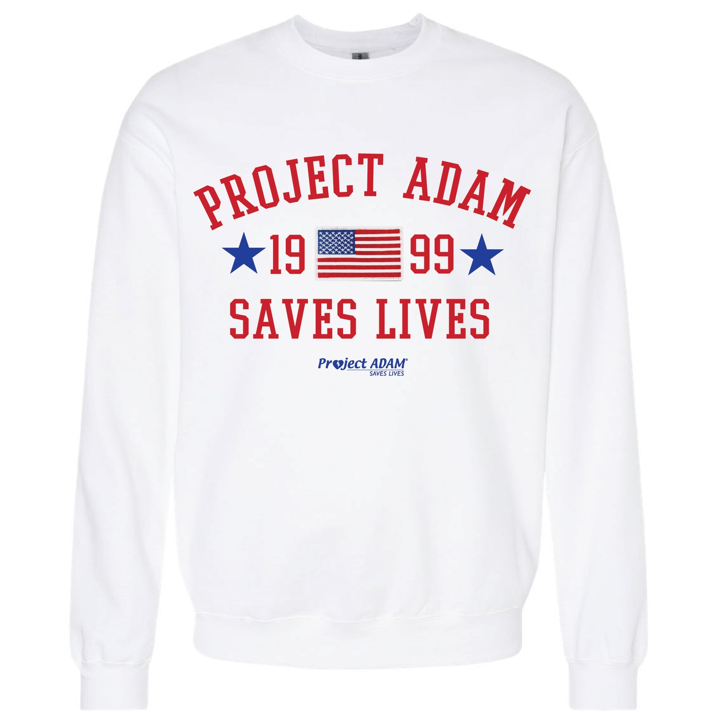 NEW! Project Adam USA White Long Sleeve Tee