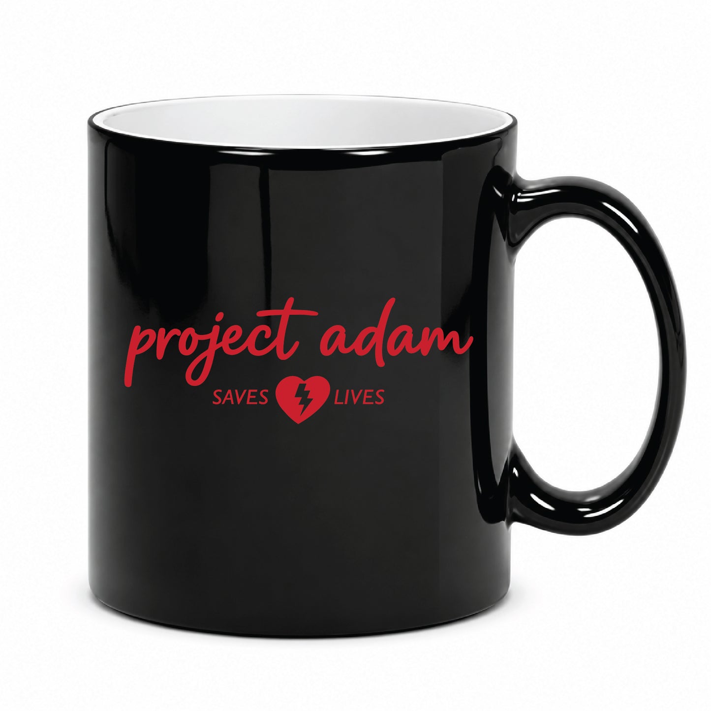 Project Adam Script Canvas Coffee Mug Black
