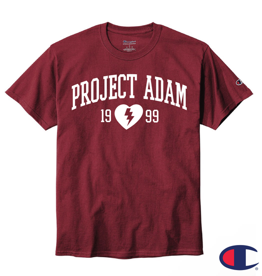 Project Adam Arch 1999 Champion Short Sleeve Red Tee