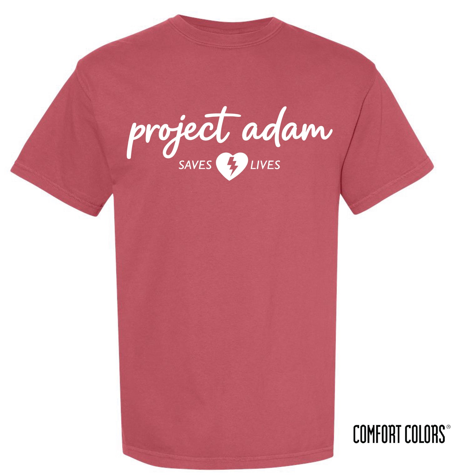 NEW! Project Adam Comfort Colors Crimson Red Short Sleeve Tee