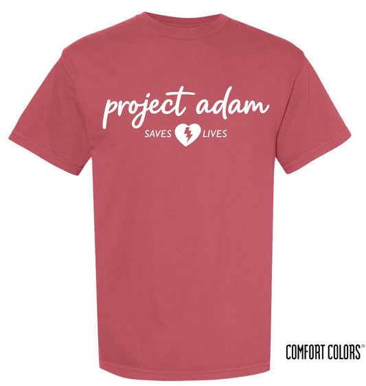 NEW! Project Adam Comfort Colors Crimson Red Short Sleeve Tee