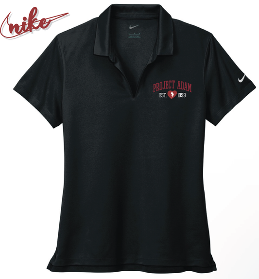 Project Adam Nike Brand Women's Perfomance Black Polo