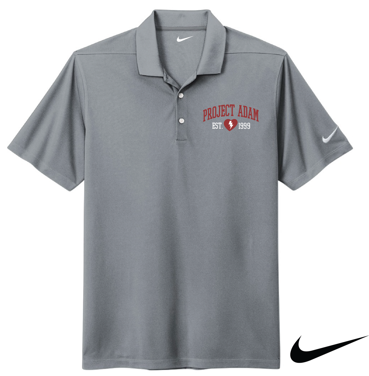 Project Adam Nike Brand Men's Performance Cool Grey Polo
