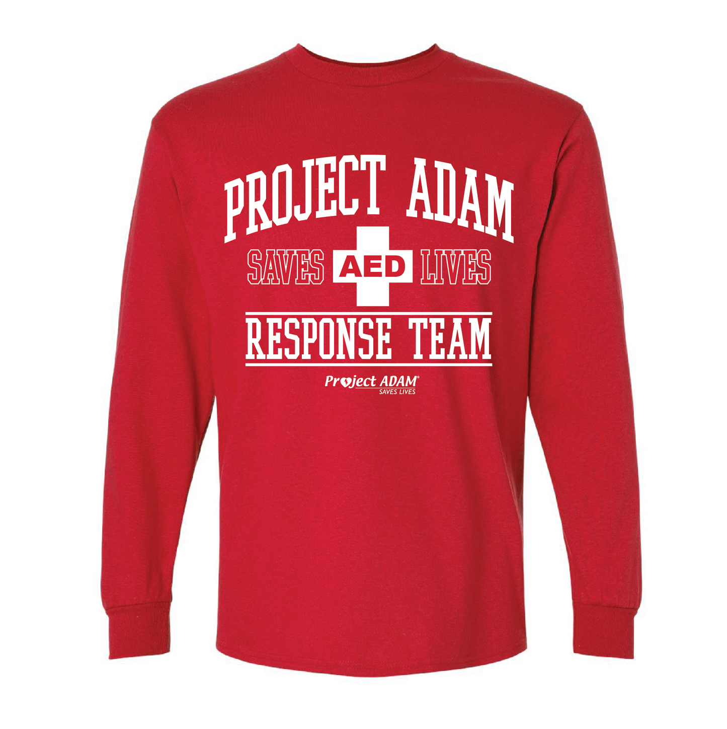 New! Project Adam Response Team Red Long Sleeve Tee