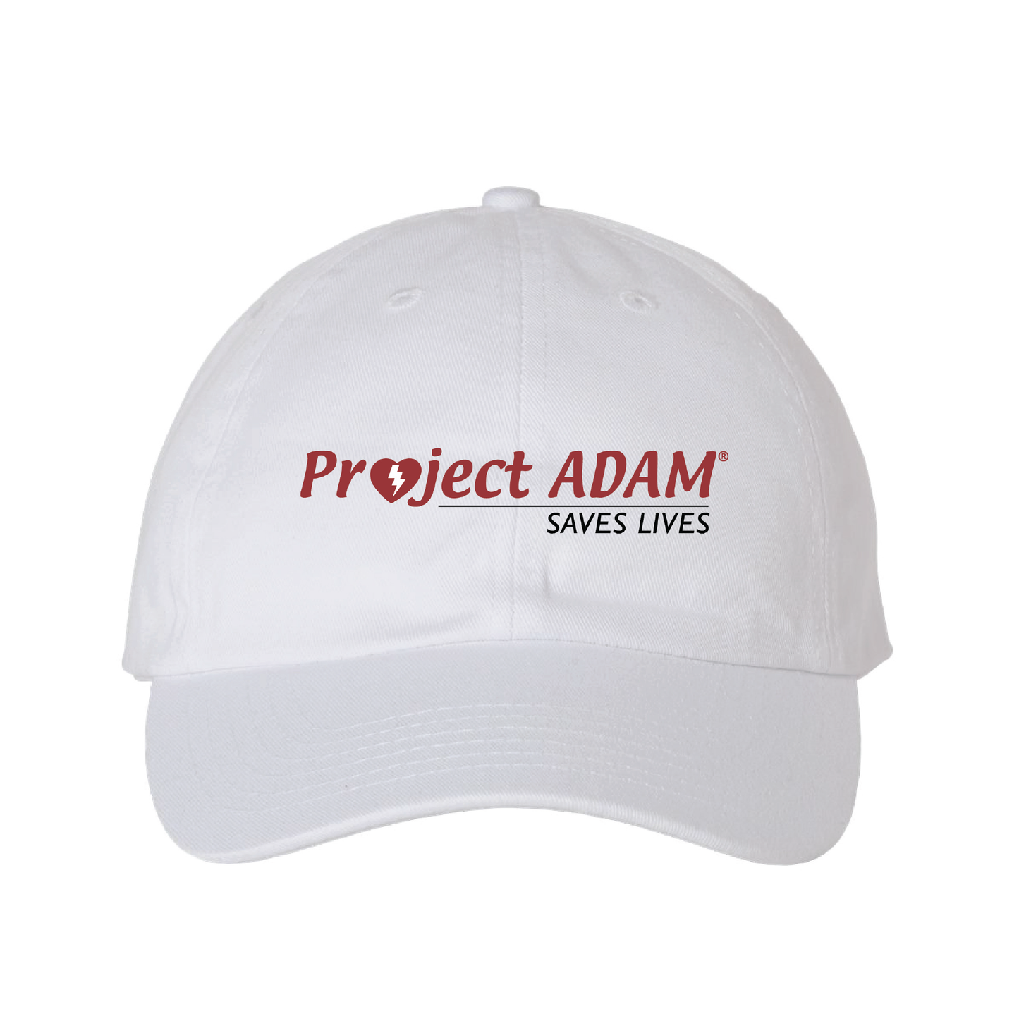 Project Adam Straight Logo White Hat