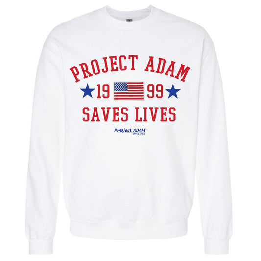 NEW! Project Adam USA White Long Sleeve Tee